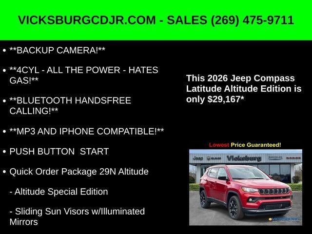 2026 Jeep Compass COMPASS LATITUDE ALTITUDE 4X4