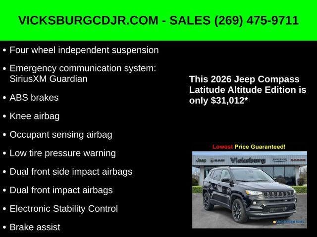 2026 Jeep Compass COMPASS LATITUDE ALTITUDE 4X4