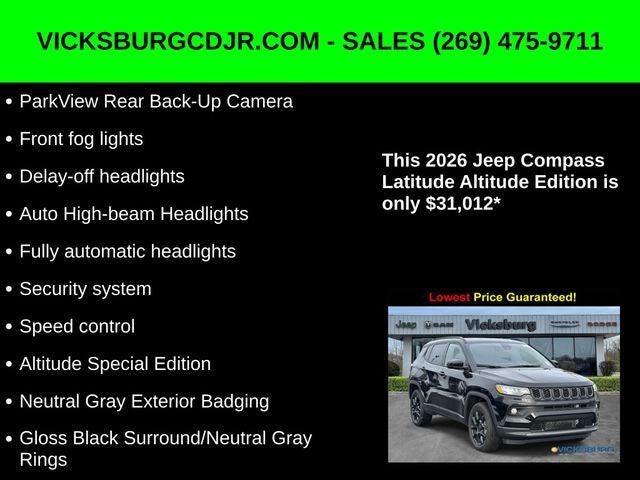 2026 Jeep Compass COMPASS LATITUDE ALTITUDE 4X4