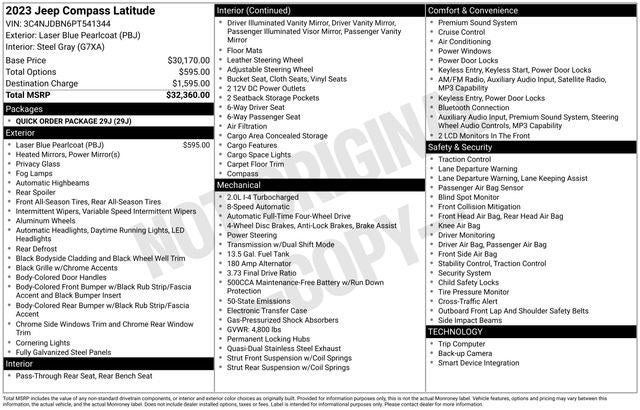 2023 Jeep Compass Latitude 4x4