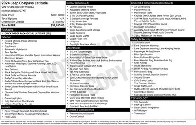 2024 Jeep Compass Latitude 4x4