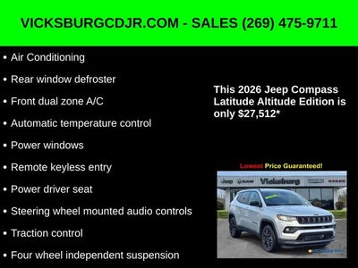 2026 Jeep Compass COMPASS LATITUDE ALTITUDE 4X4