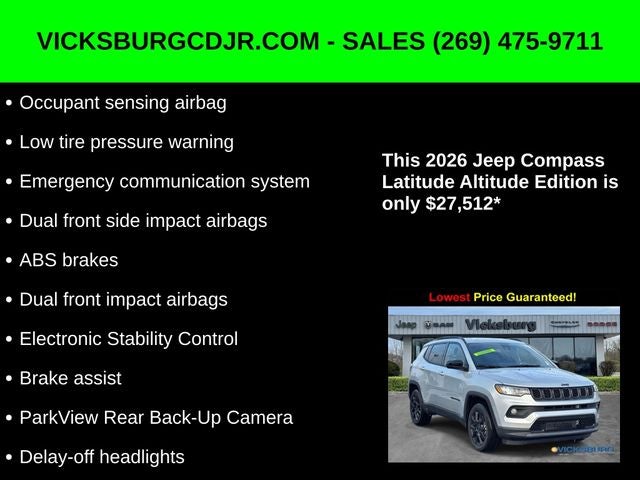 2026 Jeep Compass COMPASS LATITUDE ALTITUDE 4X4