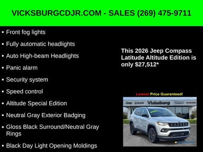 2026 Jeep Compass COMPASS LATITUDE ALTITUDE 4X4
