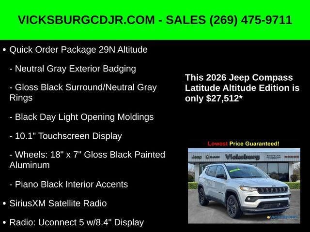 2026 Jeep Compass COMPASS LATITUDE ALTITUDE 4X4