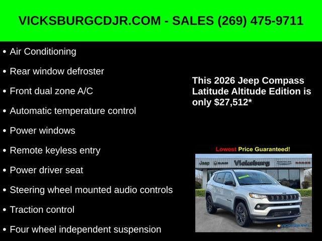2026 Jeep Compass COMPASS LATITUDE ALTITUDE 4X4