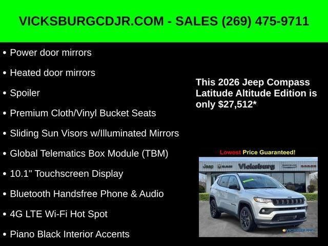 2026 Jeep Compass COMPASS LATITUDE ALTITUDE 4X4