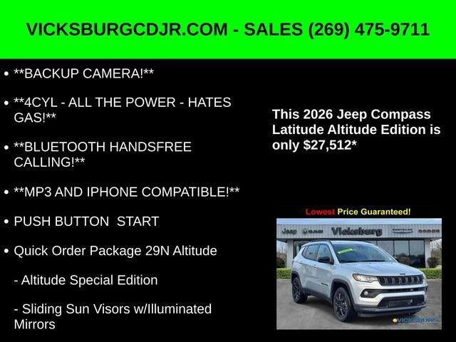 2026 Jeep Compass COMPASS LATITUDE ALTITUDE 4X4