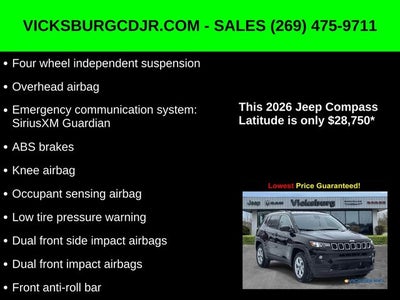 2026 Jeep Compass COMPASS LATITUDE 4X4