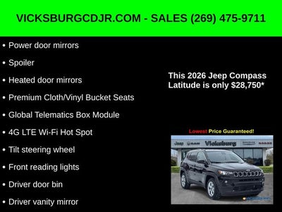 2026 Jeep Compass COMPASS LATITUDE 4X4