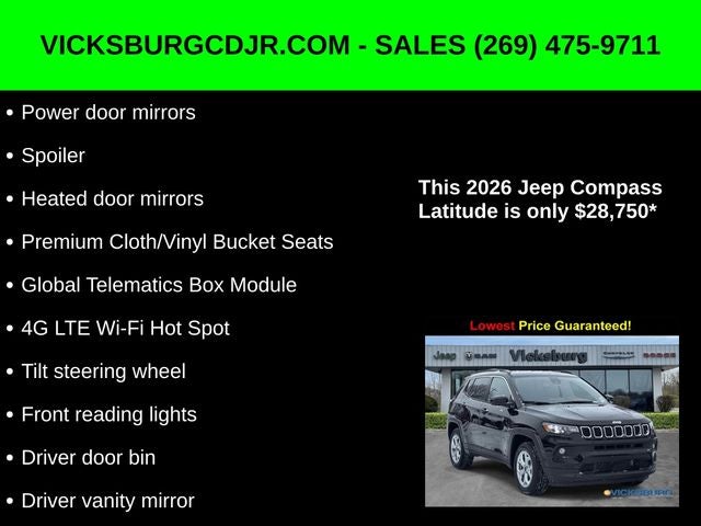 2026 Jeep Compass COMPASS LATITUDE 4X4
