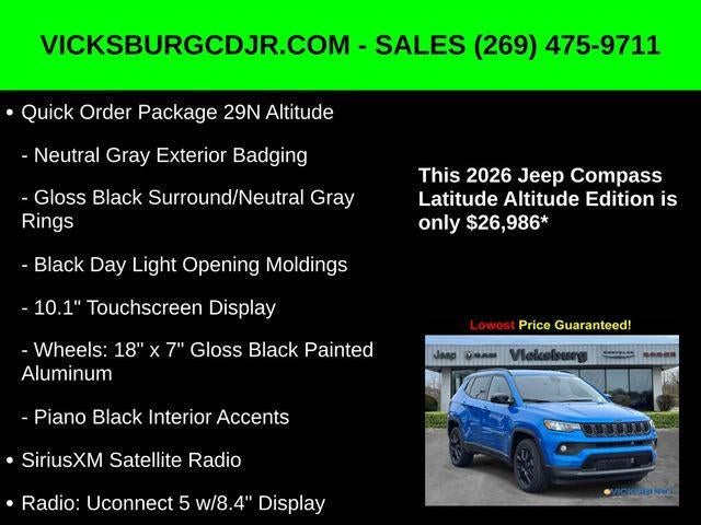 2026 Jeep Compass COMPASS LATITUDE ALTITUDE 4X4