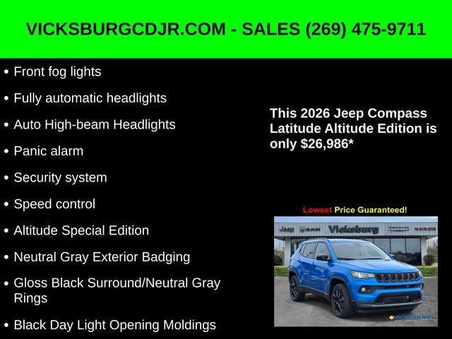 2026 Jeep Compass COMPASS LATITUDE ALTITUDE 4X4