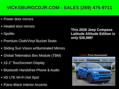 2026 Jeep Compass COMPASS LATITUDE ALTITUDE 4X4