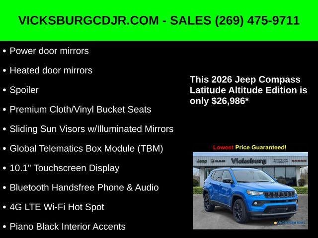 2026 Jeep Compass COMPASS LATITUDE ALTITUDE 4X4