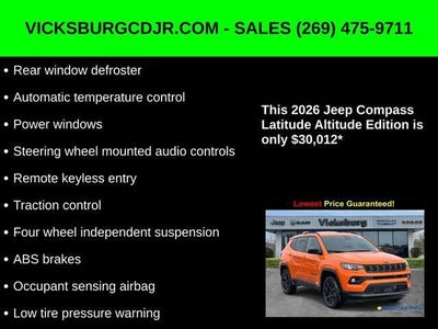 2026 Jeep Compass COMPASS LATITUDE ALTITUDE 4X4