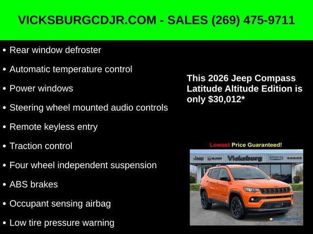 2026 Jeep Compass COMPASS LATITUDE ALTITUDE 4X4