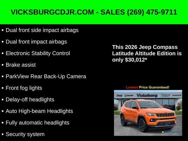 2026 Jeep Compass COMPASS LATITUDE ALTITUDE 4X4