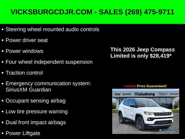 2026 Jeep Compass COMPASS LIMITED ALTITUDE 4X4