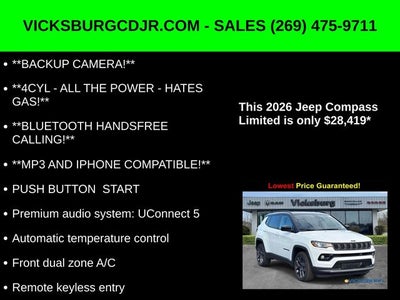 2026 Jeep Compass COMPASS LIMITED ALTITUDE 4X4