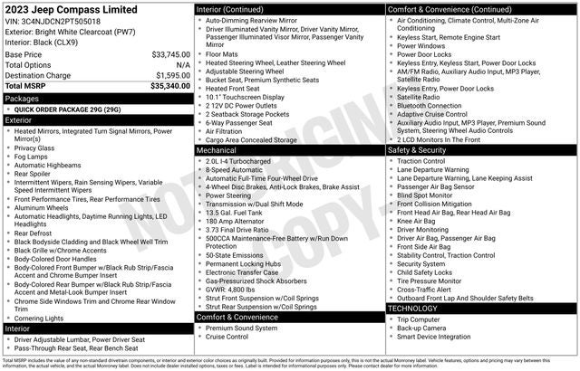 2023 Jeep Compass Limited