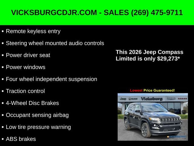 2026 Jeep Compass COMPASS LIMITED ALTITUDE 4X4