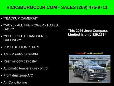 2026 Jeep Compass COMPASS LIMITED ALTITUDE 4X4