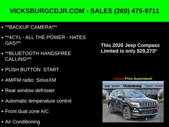 2026 Jeep Compass COMPASS LIMITED ALTITUDE 4X4