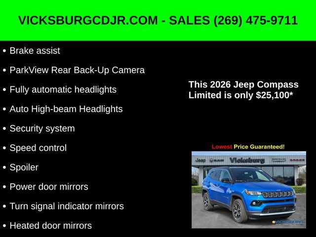 2026 Jeep Compass COMPASS LIMITED 4X4
