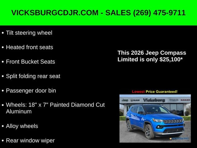 2026 Jeep Compass COMPASS LIMITED 4X4