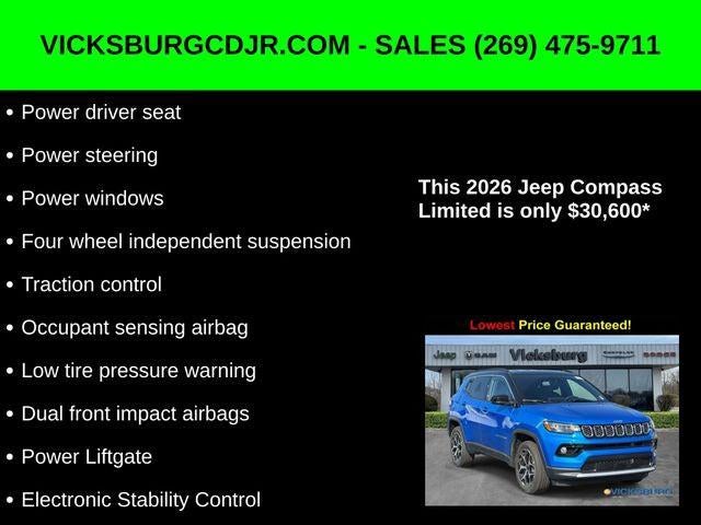 2026 Jeep Compass COMPASS LIMITED 4X4