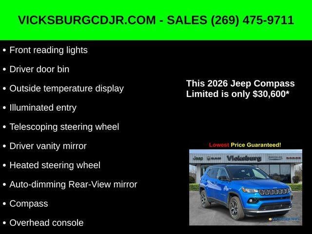 2026 Jeep Compass COMPASS LIMITED 4X4