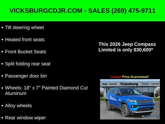 2026 Jeep Compass COMPASS LIMITED 4X4