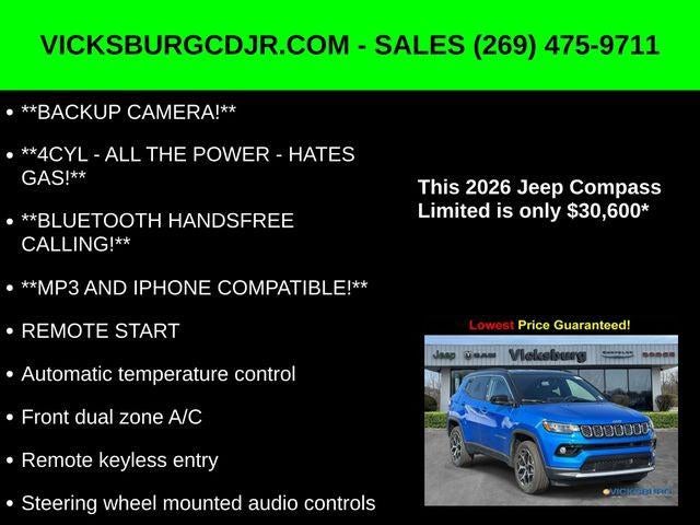 2026 Jeep Compass COMPASS LIMITED 4X4