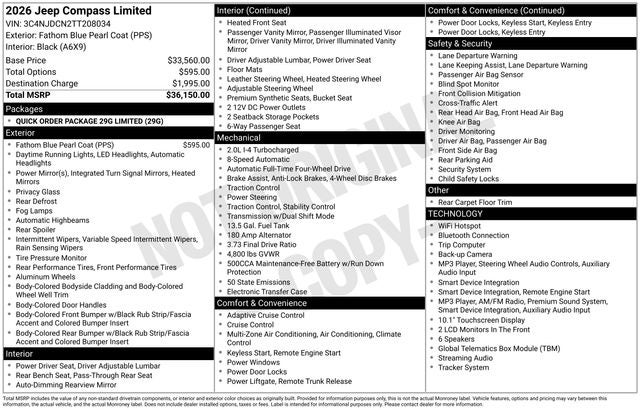2026 Jeep Compass Limited