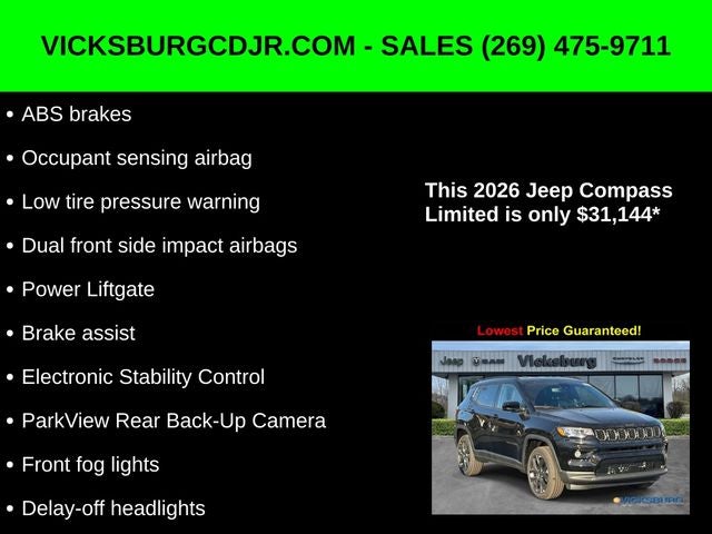 2026 Jeep Compass COMPASS LIMITED ALTITUDE 4X4