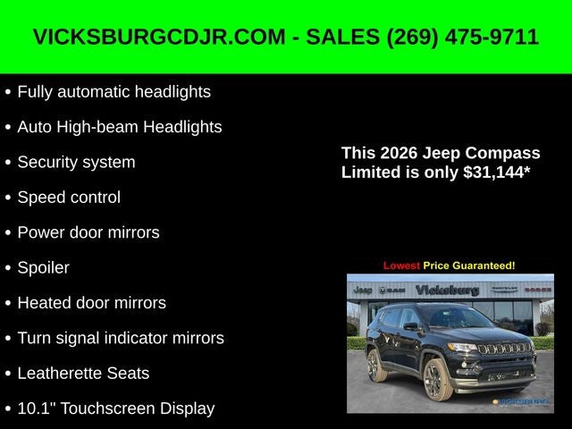 2026 Jeep Compass COMPASS LIMITED ALTITUDE 4X4