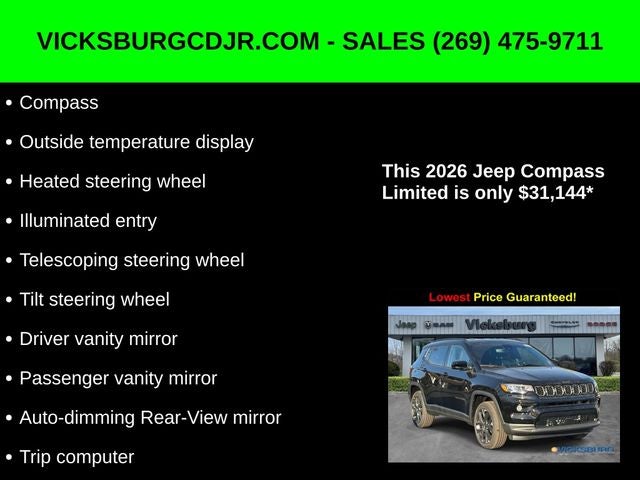 2026 Jeep Compass COMPASS LIMITED ALTITUDE 4X4