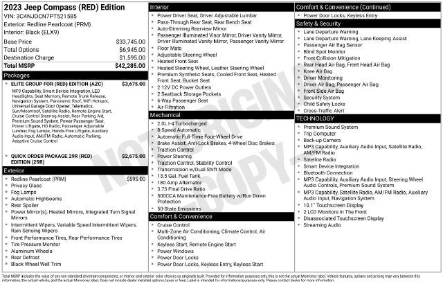 2023 Jeep Compass (RED) Edition 4x4