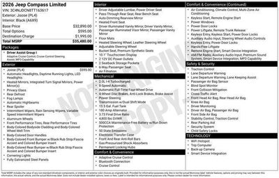 2026 Jeep Compass COMPASS LIMITED ALTITUDE 4X4