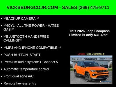 2026 Jeep Compass COMPASS LIMITED ALTITUDE 4X4