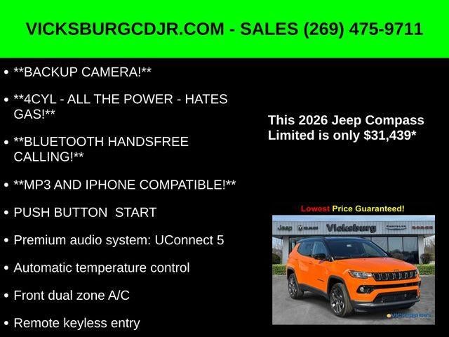 2026 Jeep Compass COMPASS LIMITED ALTITUDE 4X4