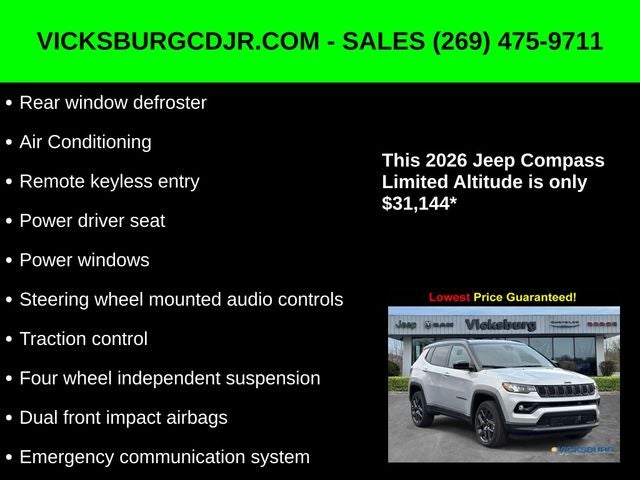2026 Jeep Compass COMPASS LIMITED ALTITUDE 4X4