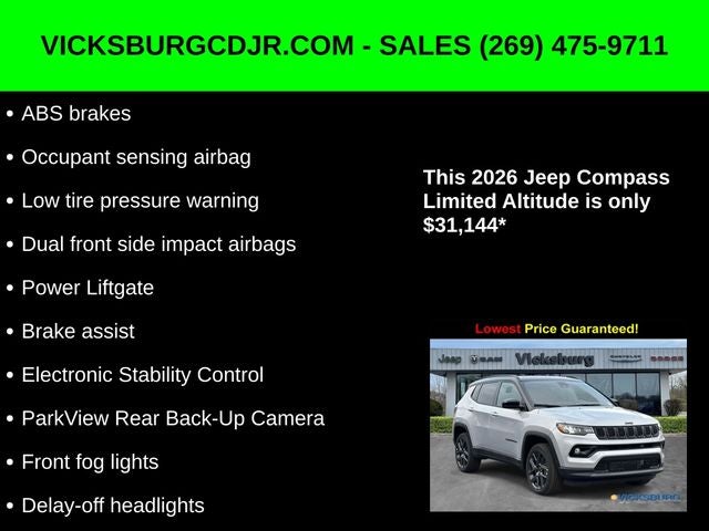 2026 Jeep Compass COMPASS LIMITED ALTITUDE 4X4