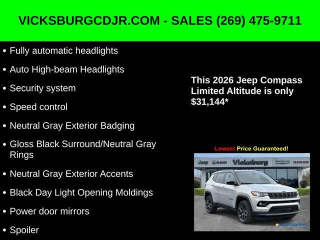 2026 Jeep Compass COMPASS LIMITED ALTITUDE 4X4