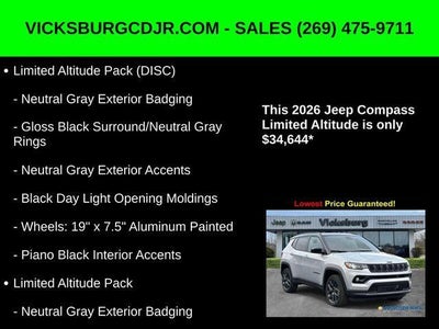 2026 Jeep Compass COMPASS LIMITED ALTITUDE 4X4