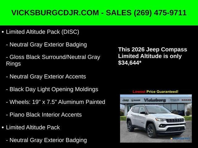 2026 Jeep Compass COMPASS LIMITED ALTITUDE 4X4