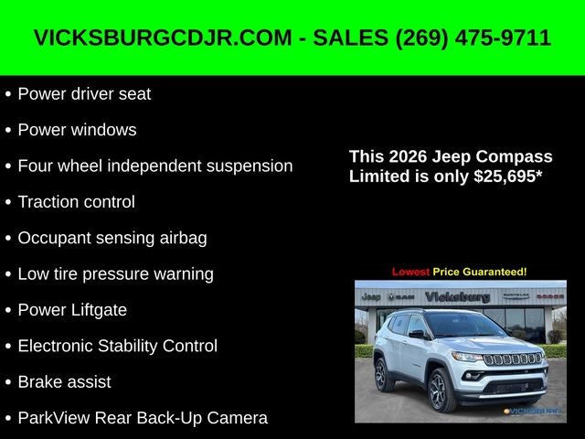 2026 Jeep Compass COMPASS LIMITED 4X4