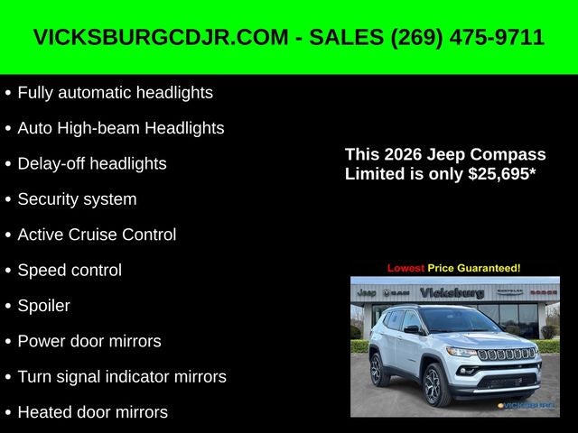 2026 Jeep Compass COMPASS LIMITED 4X4