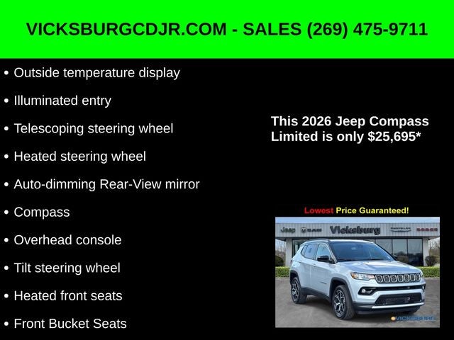 2026 Jeep Compass COMPASS LIMITED 4X4